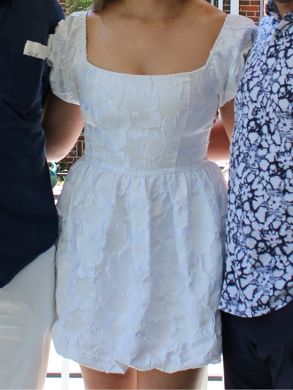 Astr White Off-Shoulder Mini Skirt Dress
